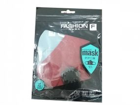 Тканинна Маска для захисту органів дихання з клапаном Fashion бордова