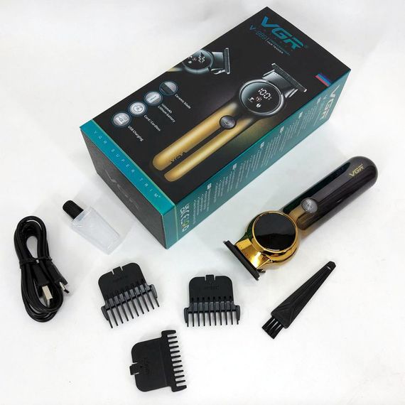 Электрическая машинка для стрижки с насадками VGR, Профессиональная машинка для стрижки с насадками DH-23 | Зображення 1