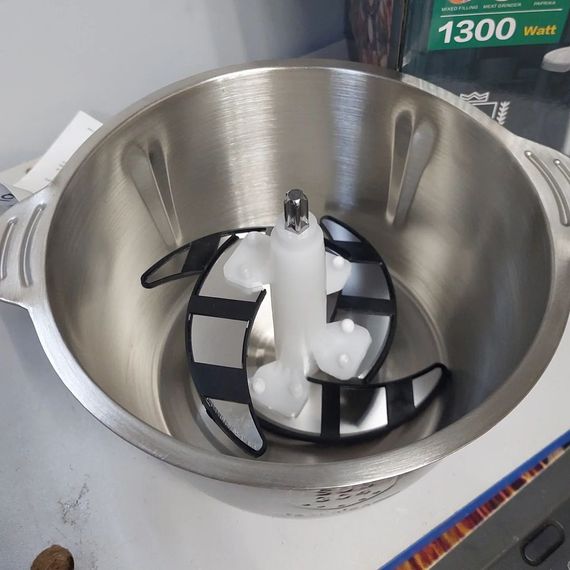 Блендер rainberg Food Processor подрібнювач кухонний 1000W металева чаша на 2 л чопер | Зображення 2