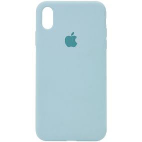Чехол Silicone Case Full Protective (AA) для Apple iPhone XS Max (6.5") Бірюзовий/Turquoise