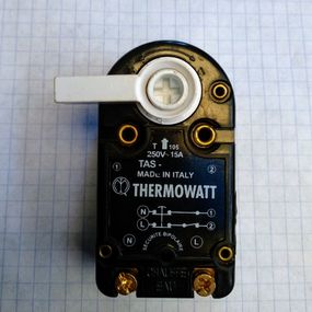 Терморегулятор для бойлера TAS 15A з захистом і з прапорцем Thermowatt(Італія)