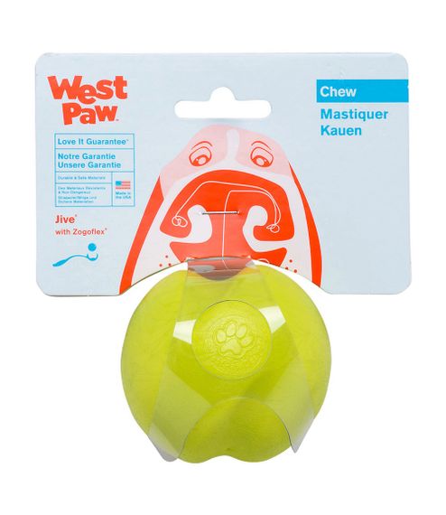 Іграшка для собак West Paw Jive Dog Ball зелена, 6 см | Зображення 1