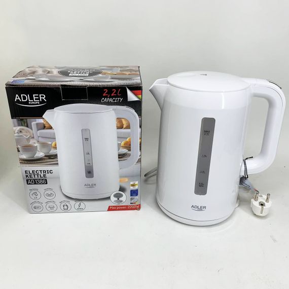 Стильний електричний чайник Adler AD 1386 2.2л 2200Вт Чайник для кави електронний FU-68 | Зображення 8