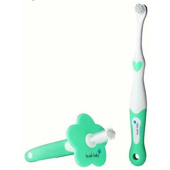 Набір Brush-Baby: прорізувач для зубів та щітка First Brush and Teether Set | Зображення 1