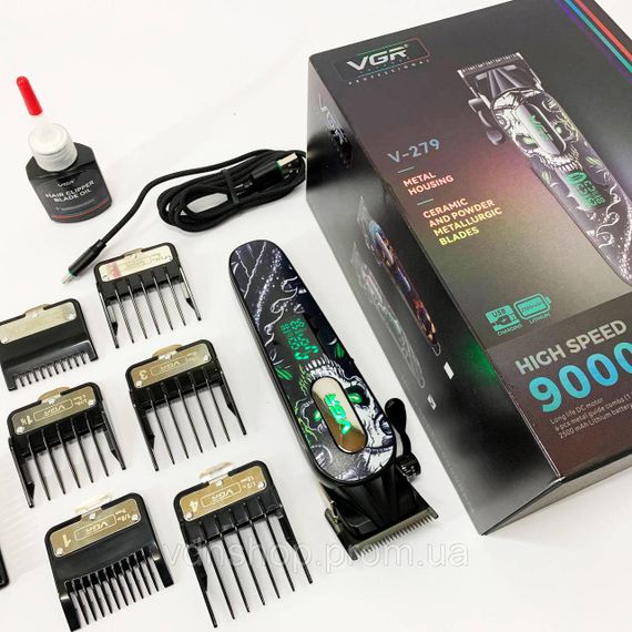 Перукарські машинки професійні VGR, Машинка для стрижки на акумуляторі, Тример з регульованою довжиною RV-87 | Зображення 1