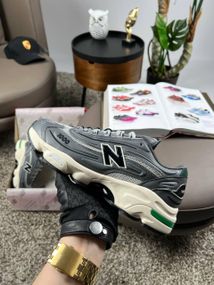 Мужские кроссовки New 1000 Grey White Green весна / літо / осінь A3628 44 28 см