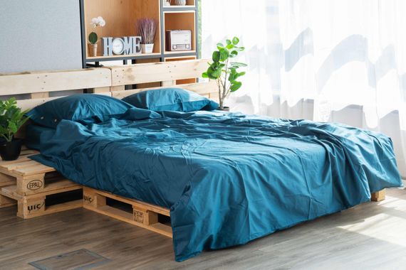 Простирадло ARDESTO на резинці Mix&amp;Match, 180x200+30см, 100% бавовна, сатин, океан (ART1820FSB) | Зображення 6