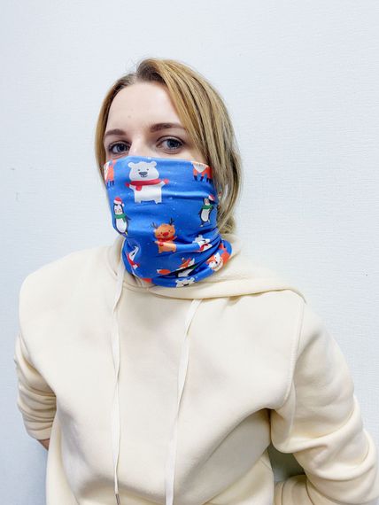 Захисна Баф маска на обличчя 4Profi Funny animals розмір S 14753 | Зображення 3