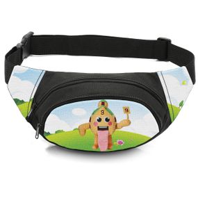 Сумка-бананка дитяча з принтом Build My Brainrot поясна сумка для хлопчика (4714)