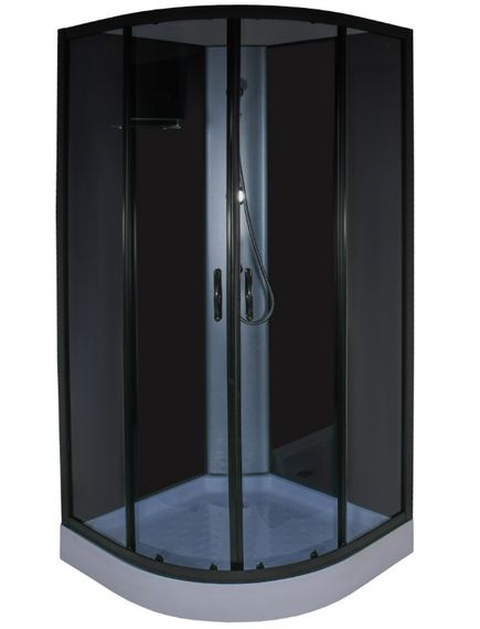 Душевой бокс BRAVO SAN L90GBB, полукруглый, без крыши | Зображення 5