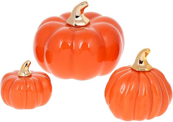 Декоративна статуетка Pumpkin оранж 10 см | Зображення 1