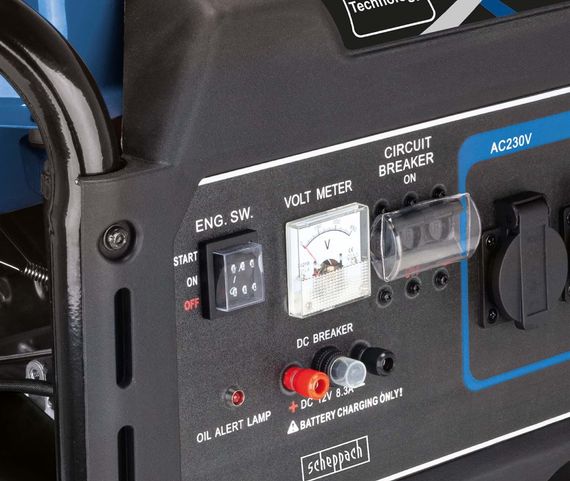 Бензиновий генератор на 2 розетки Central Power CP6150A 3 кВт AVR з мідною обмоткою, бренд Scheppach, модель не вказана, колір не вказано (41417-CP6150A_9020) | Зображення 9