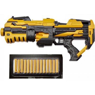 Игрушечное оружие ZIPP Toys Бластер + 14 патронов, жёлтый (FJ1056)