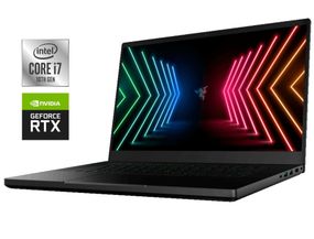 Ігровий ноутбук Razer Blade 15 RZ09-0369 / 15.6" (1920x1080) IPS / Intel Core i7-10750H (6 (12) ядер по 2.6 - 5.0 GHz) / 16 GB DDR4 / 512 GB SSD NVMe / nVidia GeForce RTX 3070, 6 GB GDDR6, 256-bit / WebCam б/в