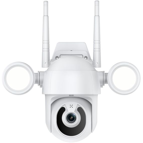 Поворотная уличная WiFi IP камера видеонаблюдения USmart OPC-02w, с прожектором и ИК подсветкой, 3 Мп, PTZ, поддержка Tuya (0194)