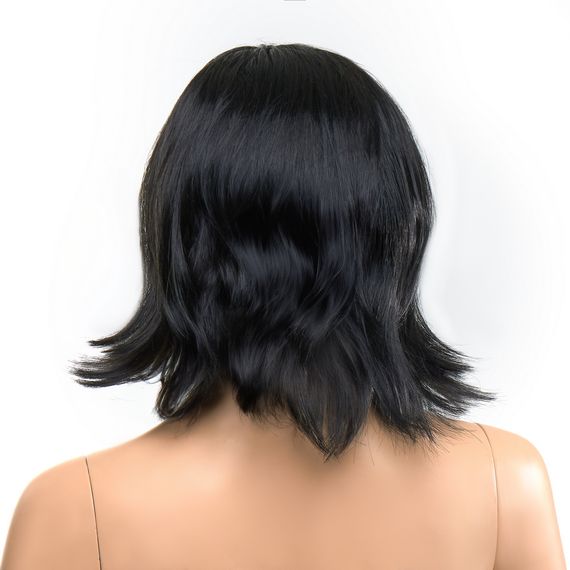 Перука каре з чубчиком Fetish Hair, чорна, 25 см | Зображення 2