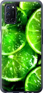 Чохол на Oppo A52 Зелені часточки лимона "852u-1930-2448"
