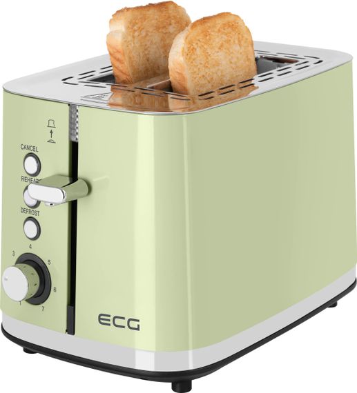 Тостер ECG ST 2766 Vintage Olive 925 Вт оливковий | Зображення 6