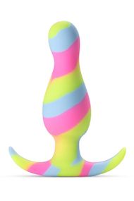 Анальна пробка різнокольорова AVANT KALEIDO LIME Sex Aura