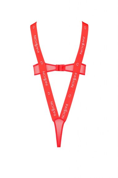 Боді з відкритими грудьми KYOUKA BODY red S/M - Passion Sex Aura | Зображення 2