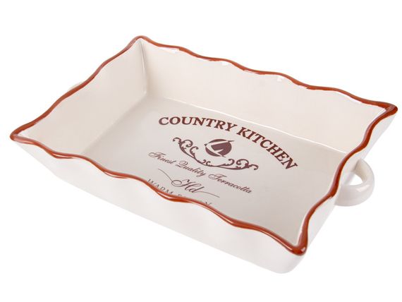 Керамическое блюдо для запекания Country Kitchen Baker 29х18х6 см | Зображення 1
