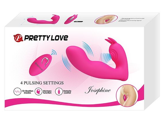 Мультифункціональний вібростимулятор на пульті управління Pretty Love Josephine Magenta, BI-014843W-1 Sex Aura | Зображення 8