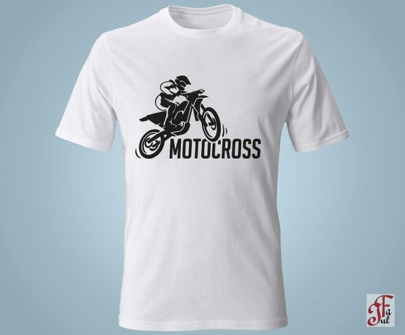 Футболка с принтом   Мотокрос M