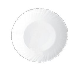 Тарілка обідня Vittora Wave Blanco V-220W 22 см