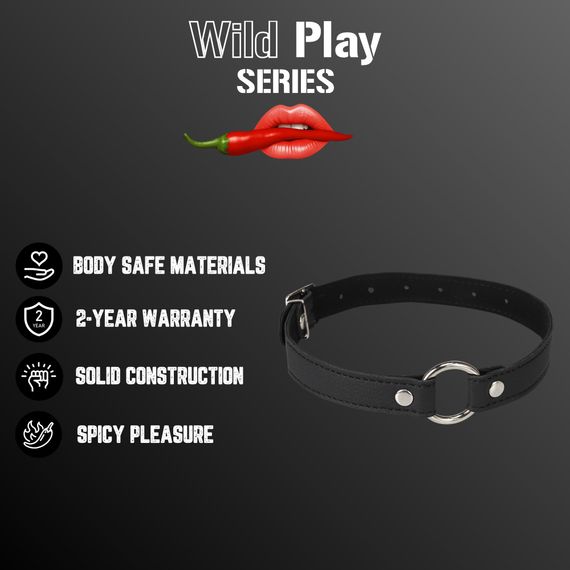 Нашийник - Erospace Wild Play Choker With Ring C17 | Зображення 1