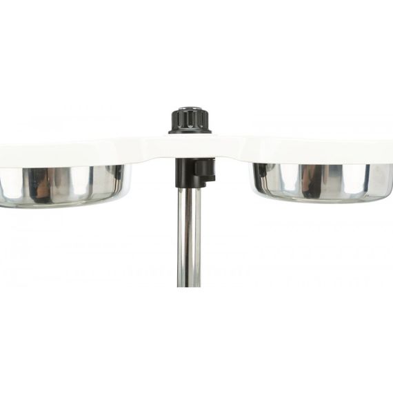 Миски Trixie для собак на регульованій підставці білі меламін/метал 2х1,6 л 21 см | Зображення 7