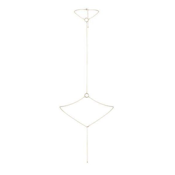 Ланцюжок-прикраса на шию і пояс Bijoux Indiscrets Magnifique I Body Chain - Gold | Зображення 2