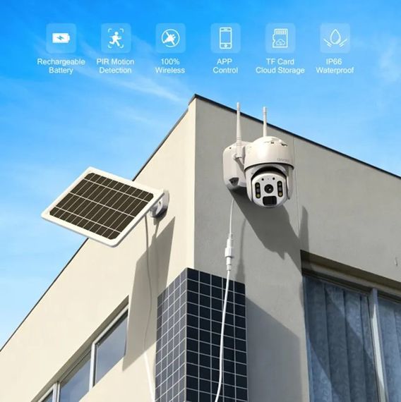 Уличная Камера видеонаблюдения WiFi + солнечная панель | Зображення 4