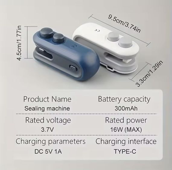 Портативний запаювач пакетів для свіжості продуктів | Зображення 8