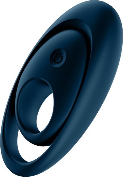 Вібрувальне кільце для пінису Satisfyer Glorious Duo зі стимуляцією яєчників і клітора, синє sexstyle