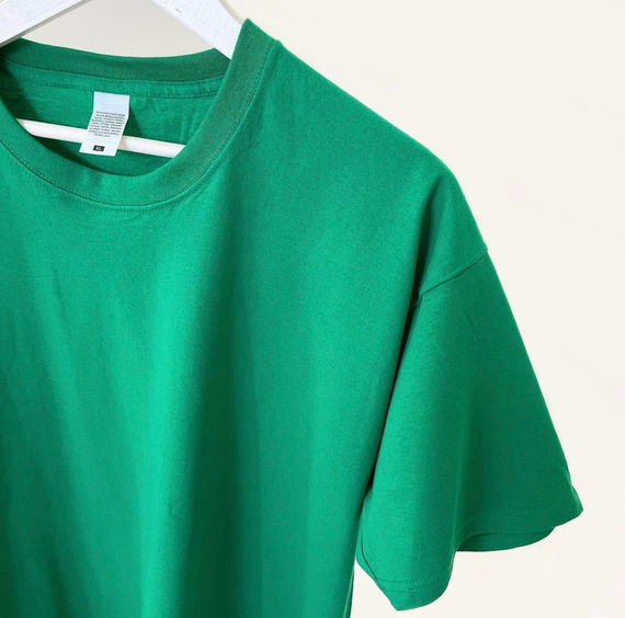 Мужская футболка классическая с коротким рукавом OW0001 цвет зеленый размер L | Зображення 1