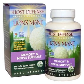 Комплекс для профілактики роботи головного мозку Fungi Perfecti Lion's Mane Memory & Nerve Support 120 Caps FPI-03163