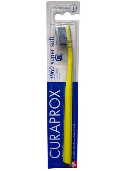 Зубна щітка Curaprox CS 3960 "Super Soft", d 0,12 мм. Жовта з синім (YGB)