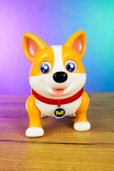 Інтерактивний песик "Коржик" 61327 WToys, на укр. мовою, підсвічування, пісні, ходить, в коробці (6945717416314) | Зображення 2