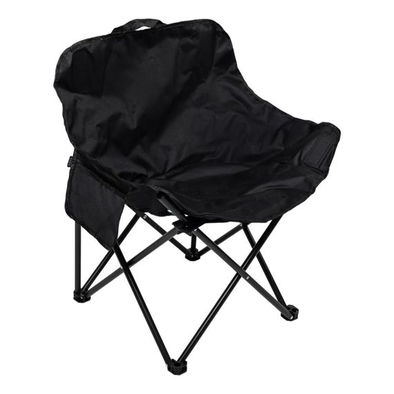 Крісло для риболовлі розкладне туристичне 47х58х70 см для пікніка на природу з кишенею Чорне