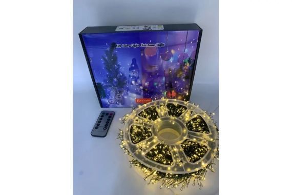 Гирлянда Роса на катушке фейерверк - мишура от USB, 20м, 600LED + пульт теплый | Зображення 1