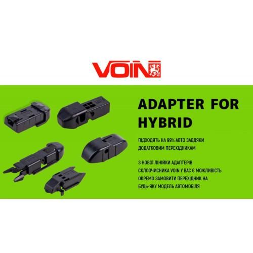 Щітки склоочисника гібридні VOIN 19"-480мм (TPX6M-19") HYBRID | Зображення 4