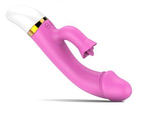 Вибратор для стимуляции клитора и зоны G ( розовый, USB)