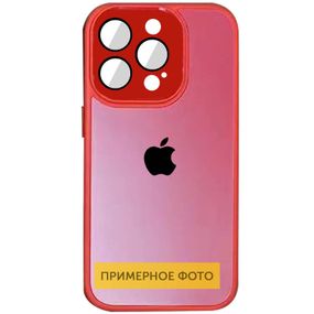 Чехол TPU+Glass Sapphire Midnight для Apple iPhone 14 (6.1") Закаленное стекло, Красный / Red