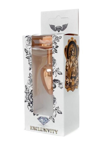 Анальна пробка - Jewellery Red Gold Rose Plug Peach sexstyle | Зображення 6