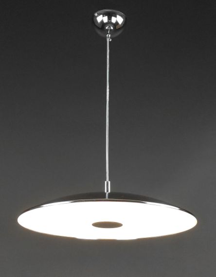 Люстра світлодіодна підвісна LED світильник для квартири на стелю лед 27710 Хром 20-160х30х30 см. | Зображення 6