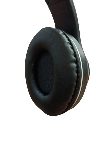 Навушники бездротові Cat Ear VZV-28M Bluetooth з різнокольоровим LED підсвічуванням та котячими вушками Чорні | Зображення 3