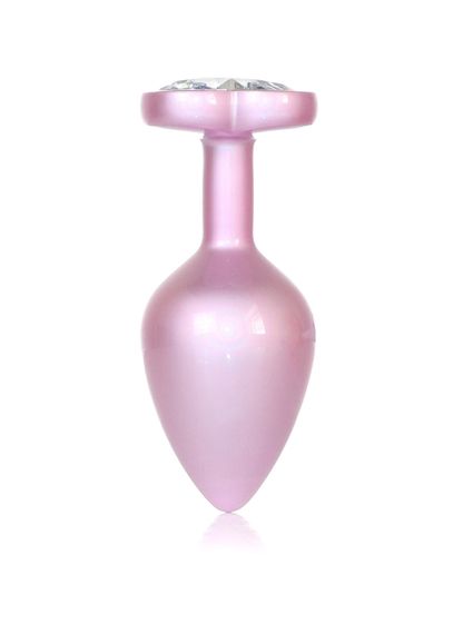 Анальна металева пробка Plug-Jewellery Pearl Pink Heart PLUG- Clear S Sex Aura | Зображення 4