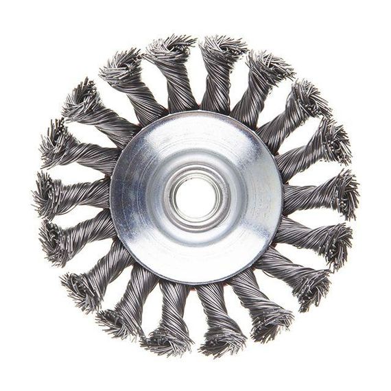 Щітка конусна 100 мм, для КШМ, М14 (пучки крученого дроту) INTERTOOL BT-4100 | Зображення 1