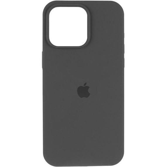 Чохол Silicone Case (AA) Logo with MagSafe для Apple iPhone 14 (6.1") Сірий / Dark Gray | Зображення 1