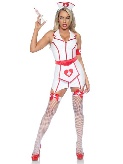 Костюм еротичної медсестри Leg Avenue ER Hottie, 4 предмети, розмір XS | Зображення 2